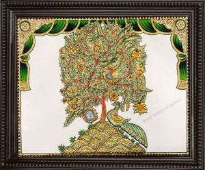 Vasthu Horse Tanjore Painting