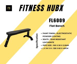 Fitness Hubx Flat Bench Press, Color : Black