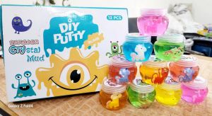 Multicolor Crystal Mud Jelly, Packaging Type : Box for Kids Playing