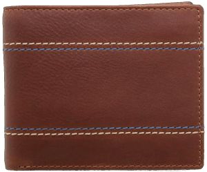 Coin Pocket Bifold Leather Wallet For Men