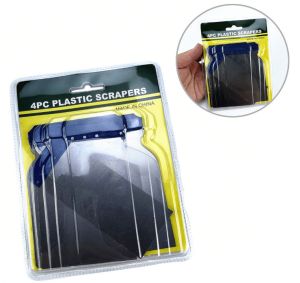 4pcs Industrial Grade Sheet Metal Scraper, Handle Shape : Round