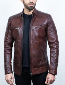 Mens Sheep Leather Jacket