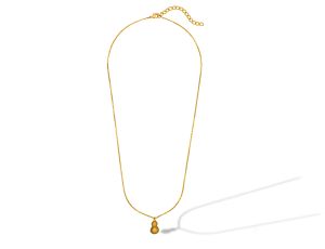 Ladies Gourd Amulet Design Gold Plated Pendant With Chain