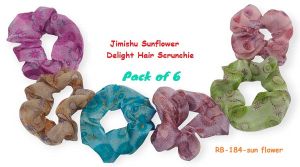 Jimishu Sunflower Delight Hair Scrunchie-RB-184-3