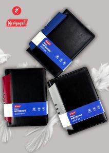 Neelgagan Prism Notebook A5 Leather Round Corner With Pen Holder