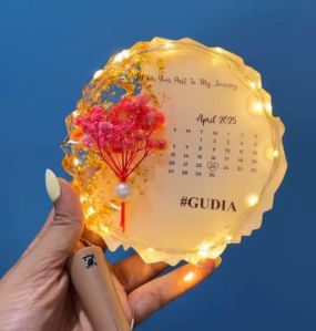 Resin Calendar Photo Frame