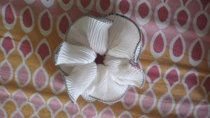 Crushed georgette Ruffle Scrunchies, Brand Name : Cozy corner Large