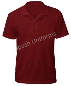 Unisex Casual Duty Polo Uniform, Color : Maroon