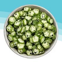 Frozen Okra, Color : Green for Cooking