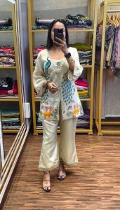 Women Trending Peacock Design Cord Set