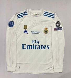Real Madrid 2018 Retro V Neck Full Sleeve Jersey
