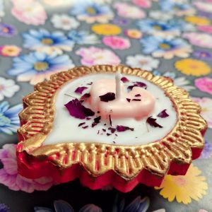 Amber Diya Scented Candles