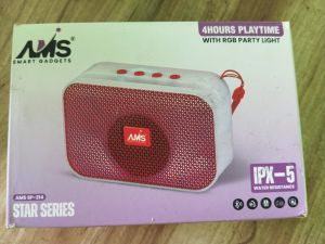Ams SP-214 Portable Bluetooth Speaker, Shape : Round, Square