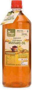 Bottle Cold Pressed Mustard Oil, Color : Yellow for Cooking