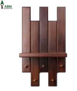 Wall Mounted Wooden Key Holder - Stylish Home Decor for Hall