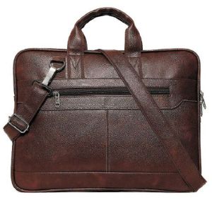 Men Dark Brown Office Leather Bags