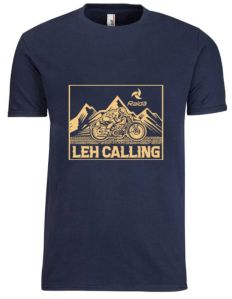 Raida Leh Calling | Navy Blue Mens T-shirt