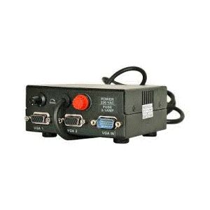 MS 102 VGA Splitter with High Gain, Color : Black