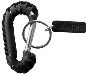 Leather Keychain Black (ELE-16)