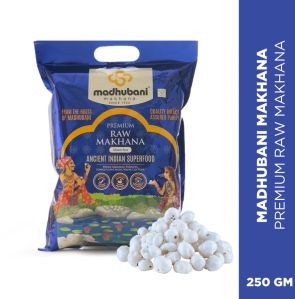 Madhubani Blue  Premium Raw Plain Phool Makhana