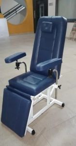 Creative Meditech MS PU Three Fold Blood Donor Chair, Color : Blue