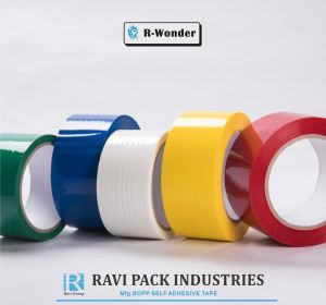 R-WONDER BOPP Cello Tape, Color : White, Brown, Form : Roll