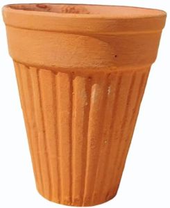 60ml Terracotta Tea Kullad, Color : Earthy Brown