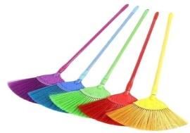 Multicolor Plastic Spider Broom