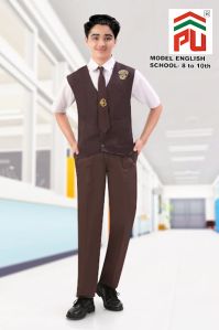 Boys Model English 8 to 10 Class School Uniform