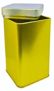 Plain Coffee Tin Container, Color : Golden Standard
