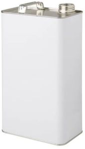 Plain Polished Oil Tin Can, Color : Grey