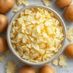 Dehydrated Potato Flakes, Color : Light Yellow