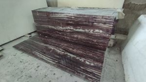16mm Maroon Rectangular Katni Marble