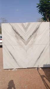 18mm Grey Morchana White Marble Slabs, For Flooring