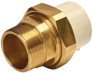 1.1/2 X 1 Inch CP Brass Union