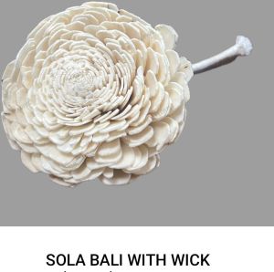 Bali Sola Wood Flower, Color : White