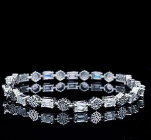 Sterling Silver Tennis Bracelet (Unisex)