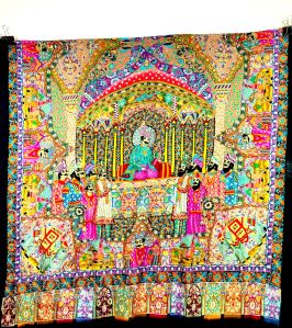 Pashmina Cashmere Darbari Kalamkari Shawls