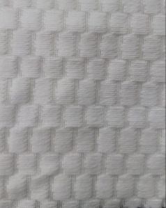 White Polyester Knitted Fabric
