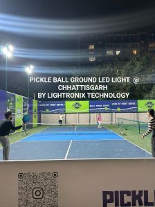 Lightronix Aluminum Pickleball Court LED Light, Shape : Rectangle