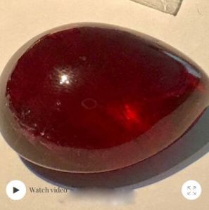 57.00 Carat Rubellite Pear Cut Gemstone