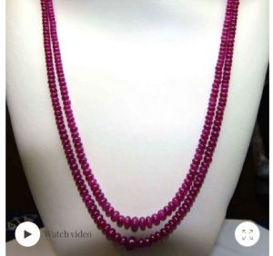 Ruby Beads 123.11 Cts, Color : Vivid Red for Jewelry Making