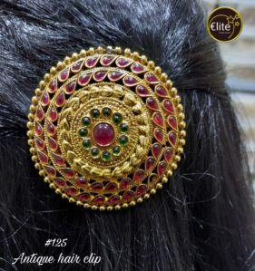 Elite Women Antique Round Hair Clip