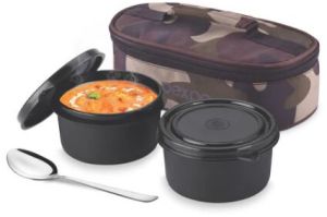 High-Quality Micro Twin Art Lunch Box, Color : Army Print (Carry Bag)