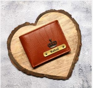 Customized Men Croco Textured Wallet