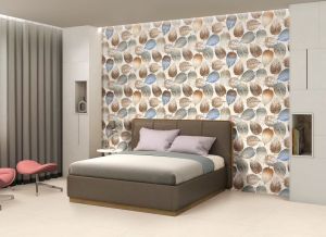 Carving Decor Autumn Multi Leaf  Gvt Tiles