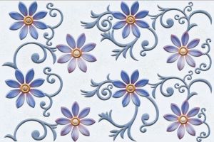 Gft Sph Cosmos Flower Blue Hl Wall  Tiles