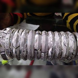 12000 Gem Crafts Silver Kada Standard, Gender : Men