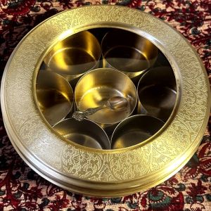 Glass Lid Masala Box - Product Code - KB014