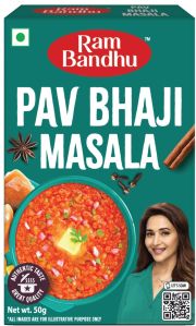 RAM Bandhu Pav Bhaji Masala, Packaging Size : 100g, 50g, 1Kg